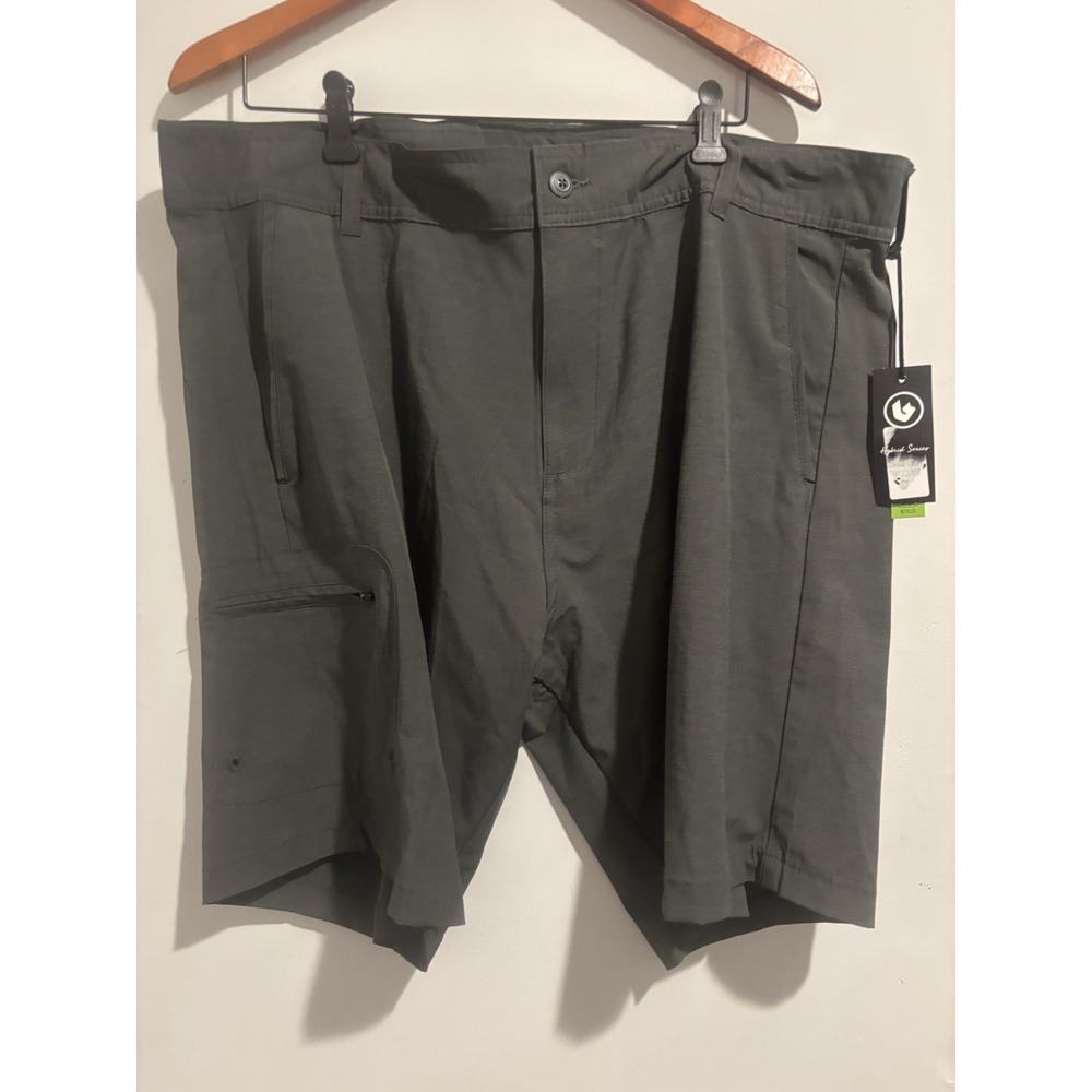 Burnside Shorts Mens Hybrid Series Stretch 40 Grey Swim Charcoal Board 20"‎